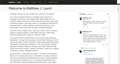 Desktop Screenshot of matthew-lavin.com