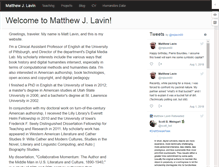 Tablet Screenshot of matthew-lavin.com